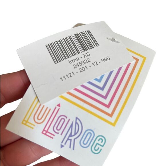 LuLaRoe Floral Striped Irma Size XS NWT - Picture 3 of 5